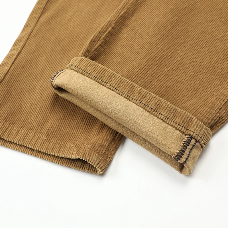 97% Baumwolle männer Cord Hosen Herbst Neue Dicke Dünne Gerade Business Büro Elastische Casual Hosen Männliche Kleidung – Detail 19