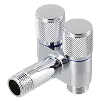 G1/2 1-In-2-Out Dual Control Valve 1 In 2 Out Dual Control Valve 1 In 2 Out Washing Machine Toilet Faucet For Bidet Bathroom 2