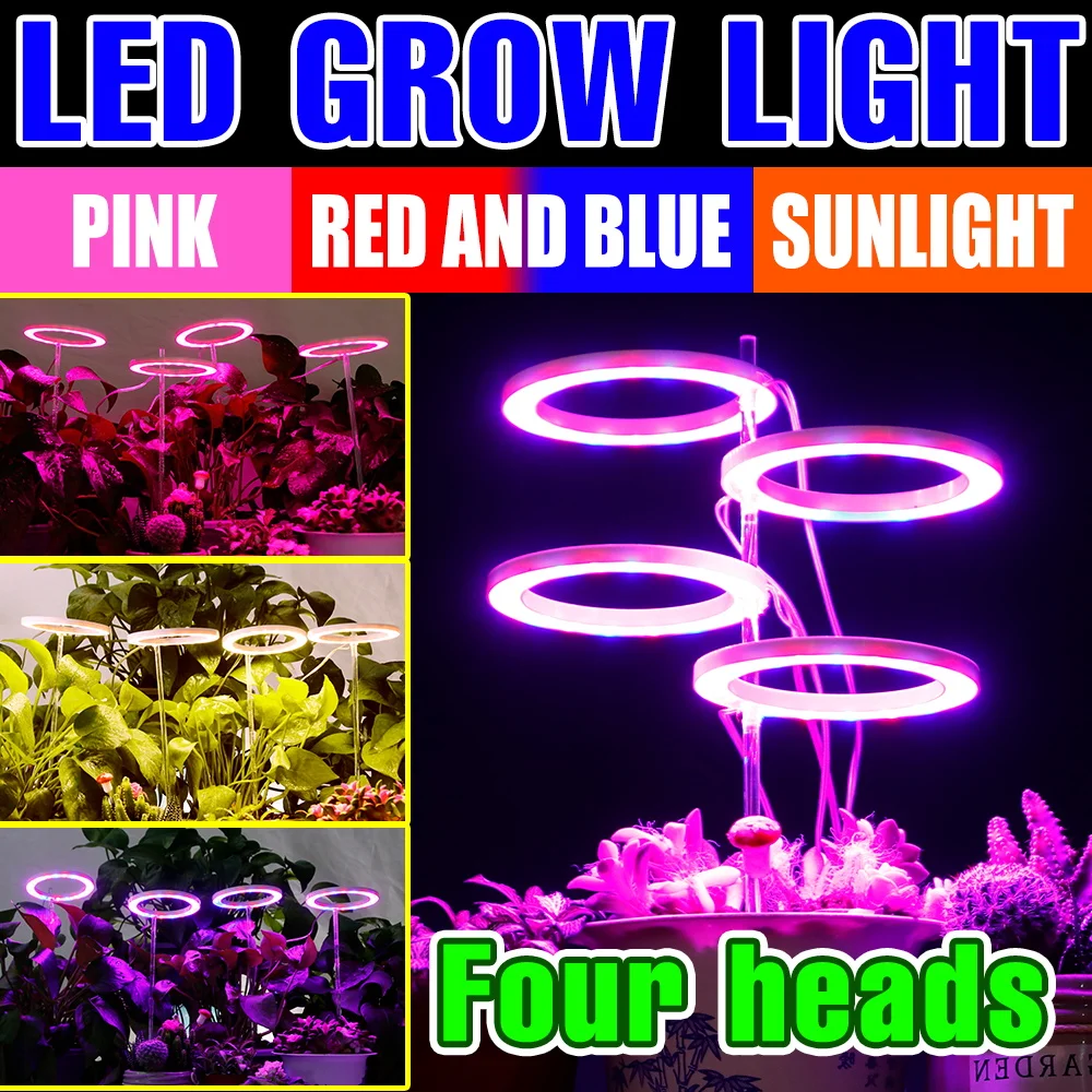 

LED Grow Light Full Spectrum Phytolamp LED Plants Cultivation Lamp For Seedlings Indoor Flower Seeds Growbox Dimmable Phyto Lamp