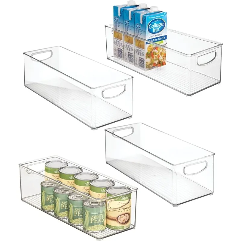 

Handles for Refrigerator, Freezer, Cabinet, and Pantry Shelves Organization - Food Container - Ligne Collection - 4 Pack