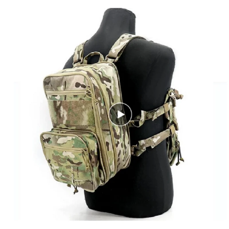 

New Outdoor Sports Tactical Vest Pack2.0 Multi functional Extended Backpack Tactical Water Bag