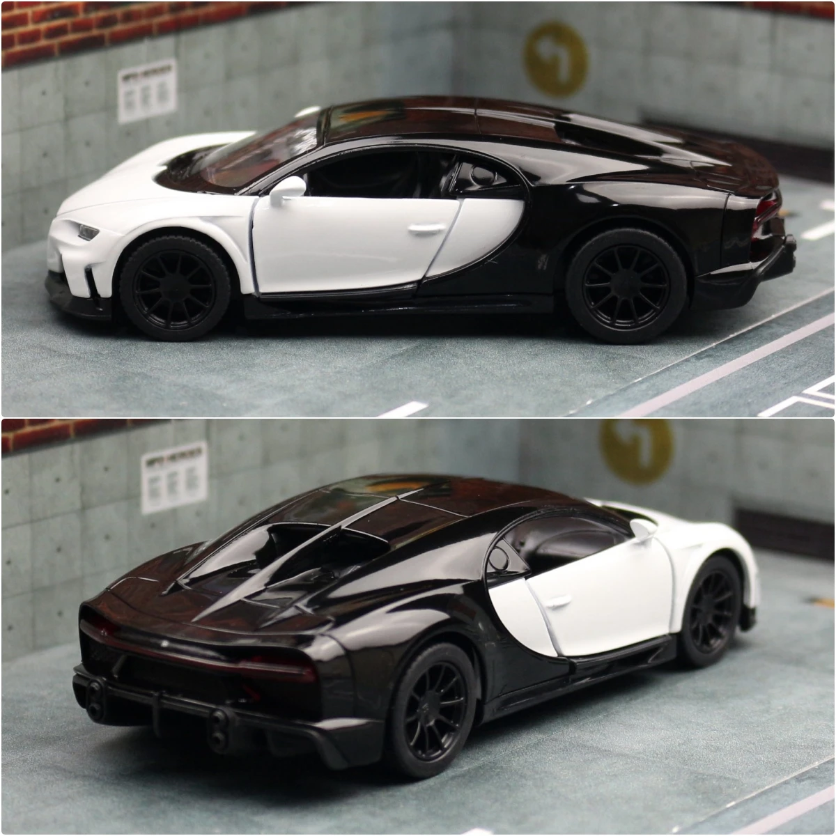 KiNSMART Toy Car Model 1/38 Bugatti Chiron Super Sport Racing Alloy Diecast Miniature Vehicle Collection Gift For Children Boy 5