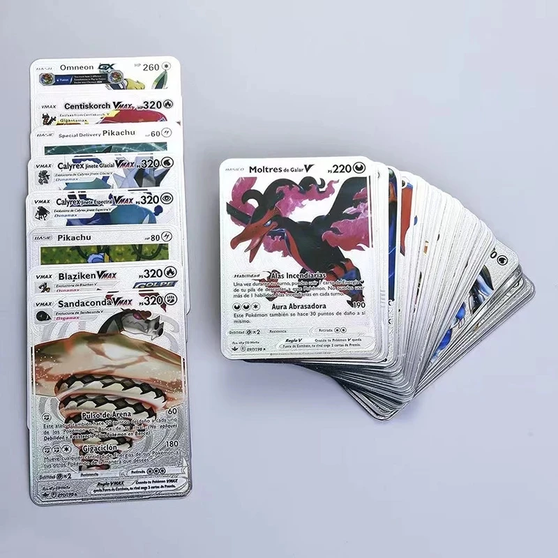 Cartas Pokémon Douradas Vmax e GX em Inglês ou Espanhol 54