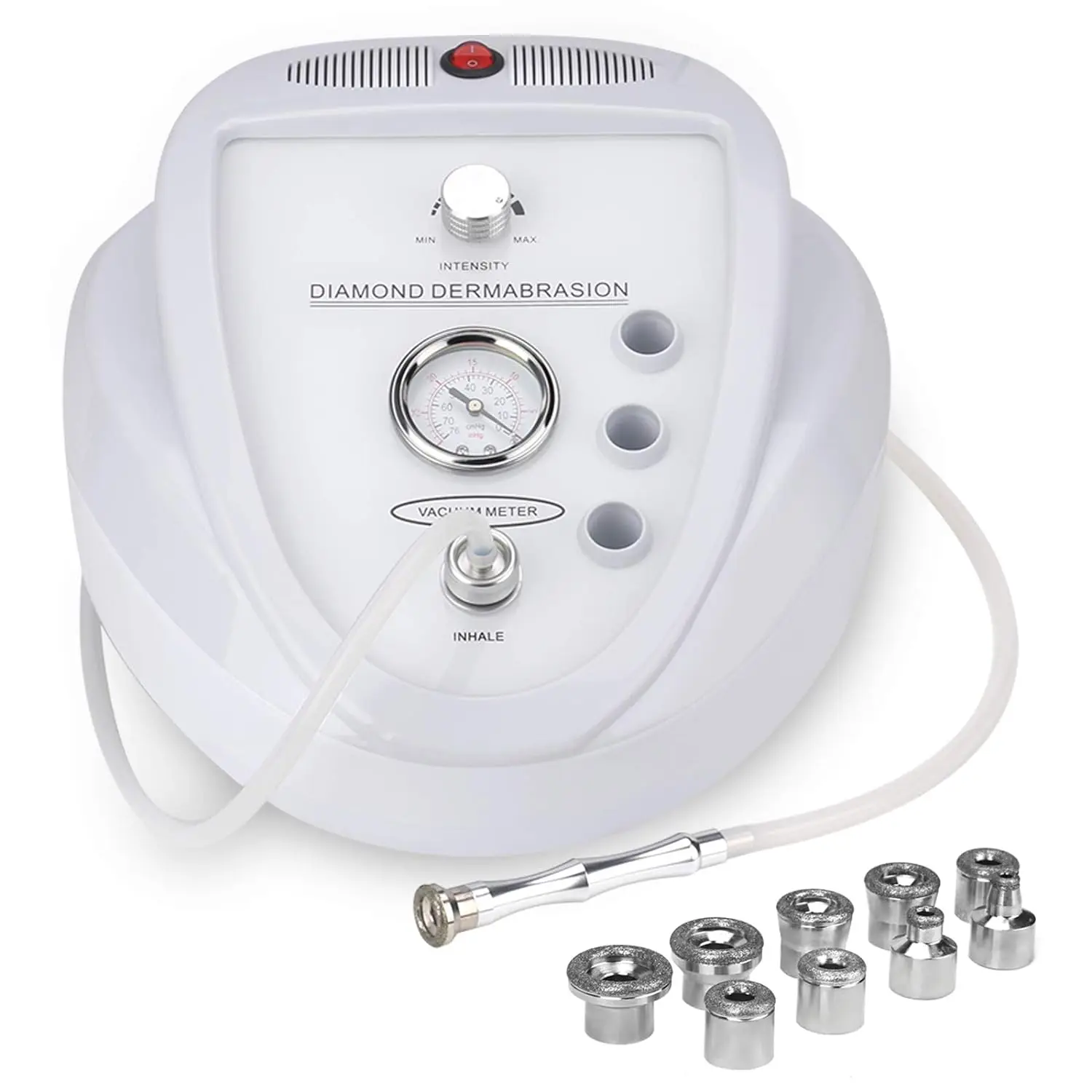 Diamond Microdermabrasion Machine, 65-68cmHg Suction Power Professional Dermabrasion for Skin Peeling Rejuvenation Lifti