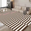 Light Luxury Black and White Striped Rug Modern Large Area Living Room Sofa Rugs Simple Bedroom Decor Carpet Home Room Carpets 3