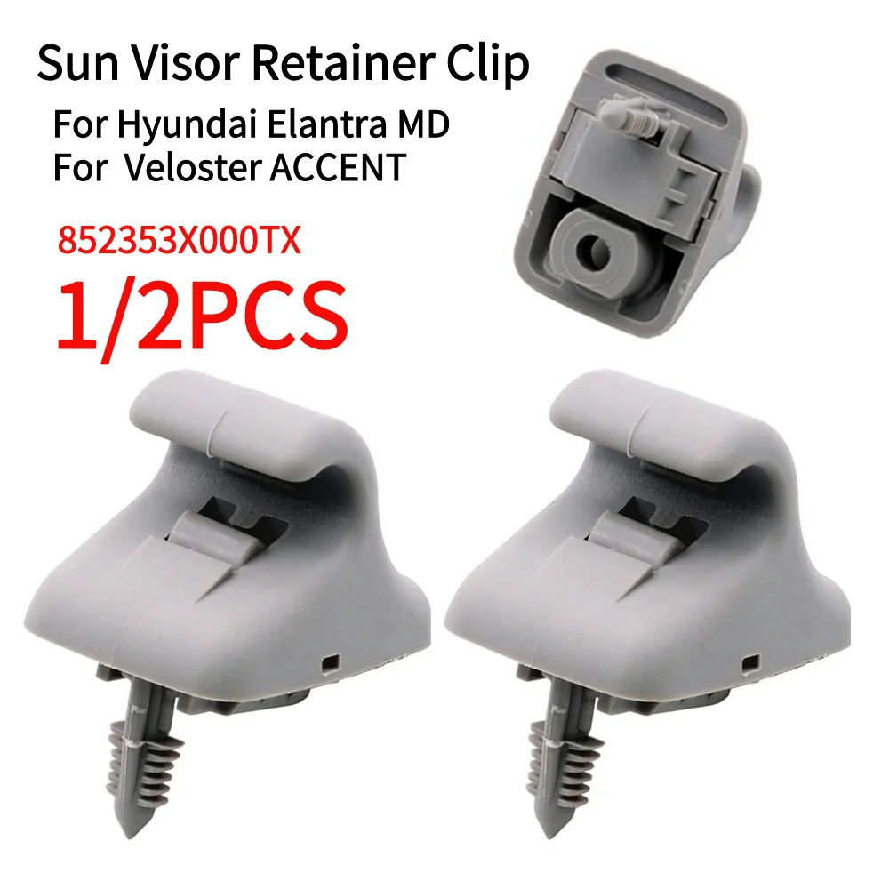 Car Sunshade Windshield Sunshade Sun Visor Retainer Clip 2/1pcs For Hyundai Elantra MD Veloster ACCENT Elantra 852353X000TX