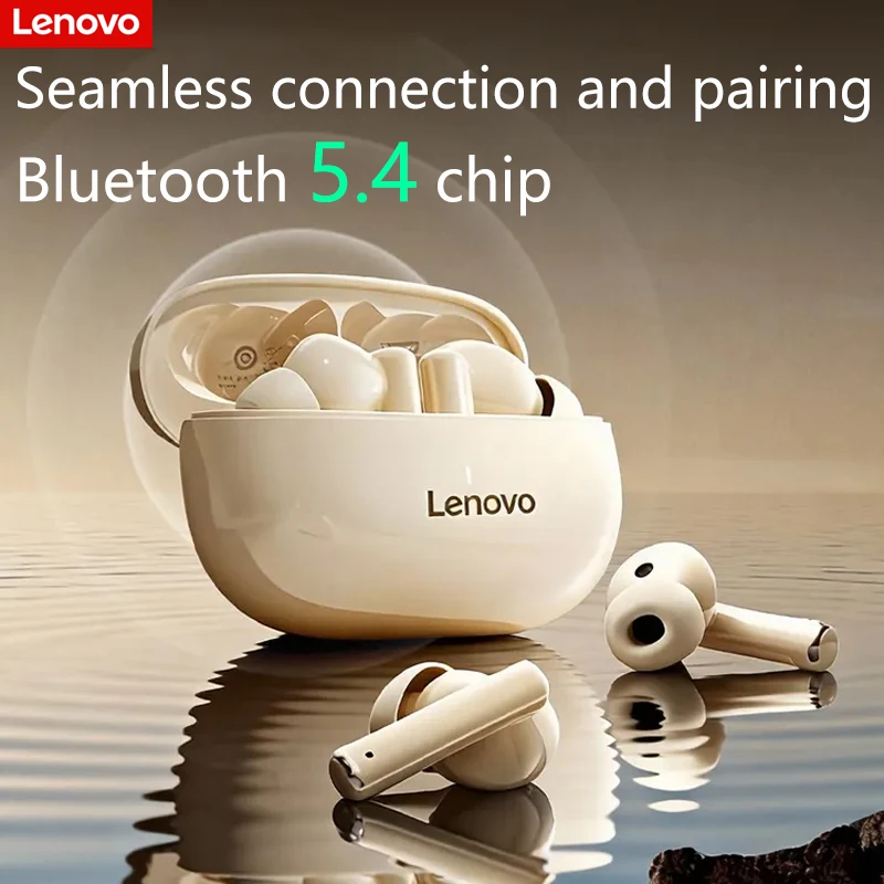 Lenovo Thinkplus XT88 Wireless Noise-Cancelling Earbuds with Dual Microphones