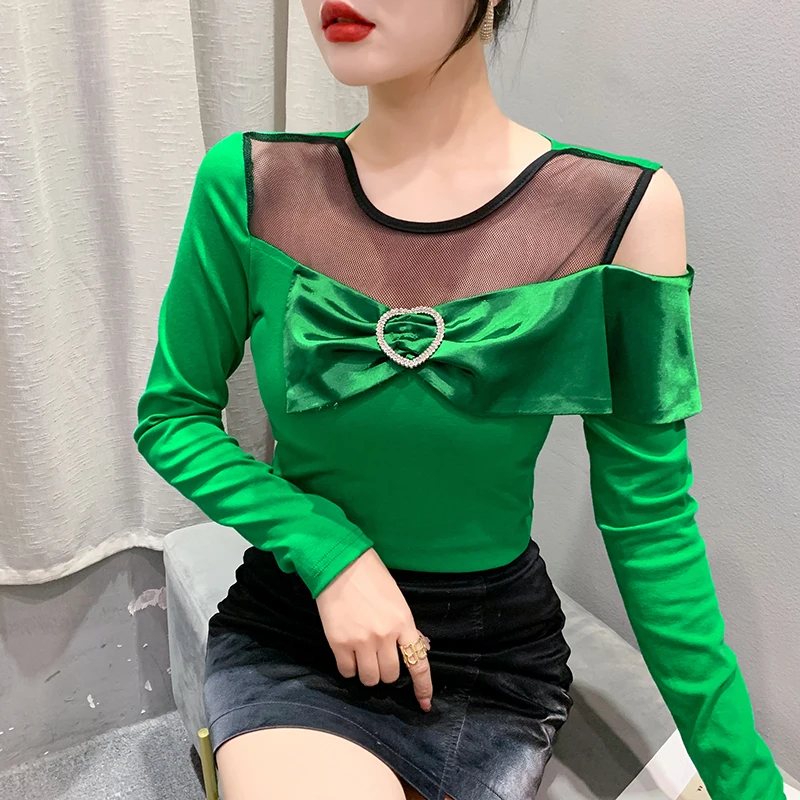 

European Style Girls Kawaii Sexy Asymmetric T-shirt Women Clothing Fashion Vintage Woman Tops Female Streetwear Clothes Py6597