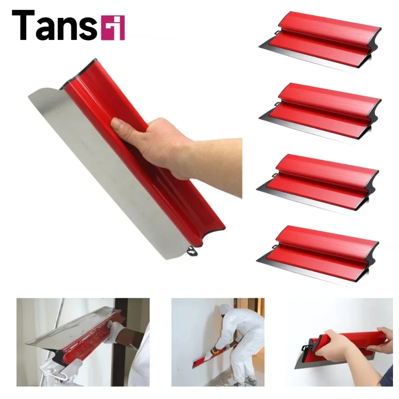 Drywall Spatula 4Pcs Smoothing Skimming Flexible Blade Painting Finishing Building Tool Wall Plastering