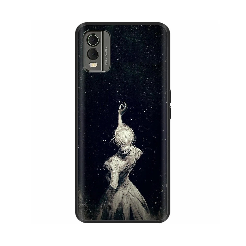 Custodia Sottile In Silicone Trasparente Per Nokia C32 (6,5 Pollici), Cover Morbida TPU Anti-graffio, Antigiallo, A21
