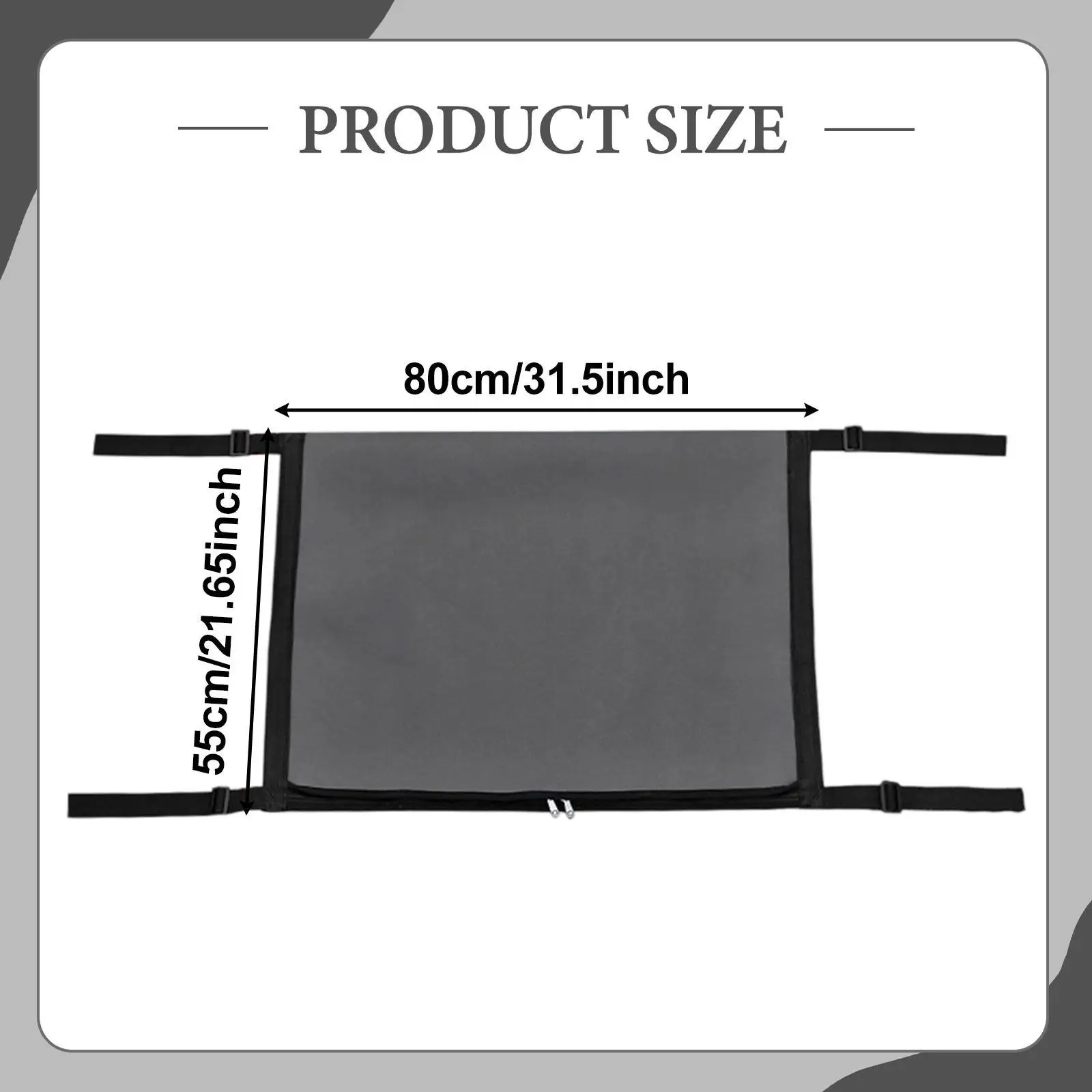 자동차 천장 수납망 자동차 지붕 정리함 지퍼 간편 설치 파우치 자동차 여행 하이킹용