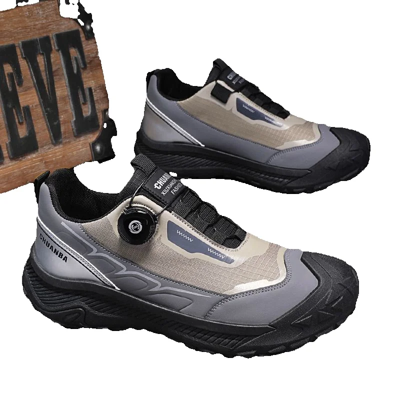 Qualità imbattibile, primavera 2025, nuovo stile sportivo, pulsante girevole per il tempo libero, scarpe da uomo per alpinismo, escursionismo, corsa, papà alla moda_voghion.com