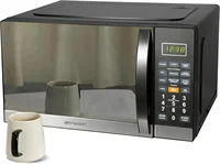 MWG1191SB Countertop Microwave Oven with 1100W Grill Function, Sleek Mirrored Finish 10 Power Levels, 6 Auto Menus, Glass Turnta 2