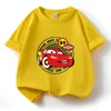 Disney co-branded McQueen Kids T-shirt Summer crew-neck cotton Boys Girls Handsome short-sleeved casual T-shirt Fashion T-shirt 3