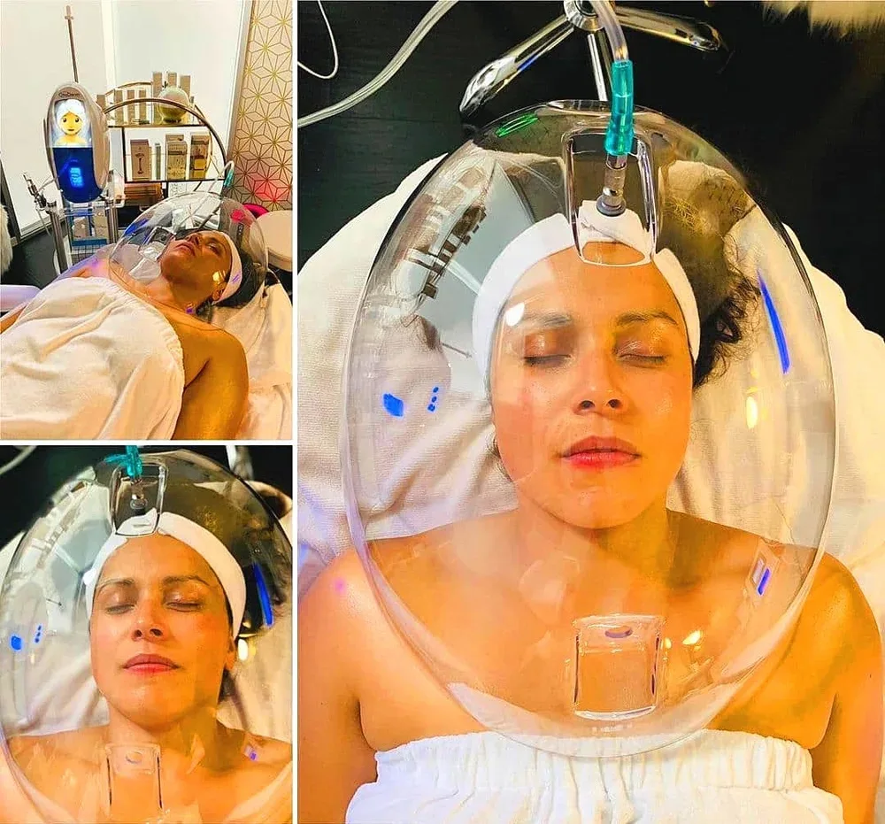 Korea O2toderm Oxygenate Oxygen Dome Skin Rejuvenation O2toderm Dome Facial Mask Therapy Oxygen Facial Machine