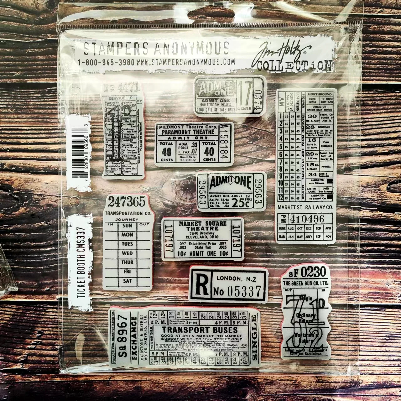 STAMPERSANONYMOUSCMS337OriginalTimHoltzClingRubberStampsTICKET