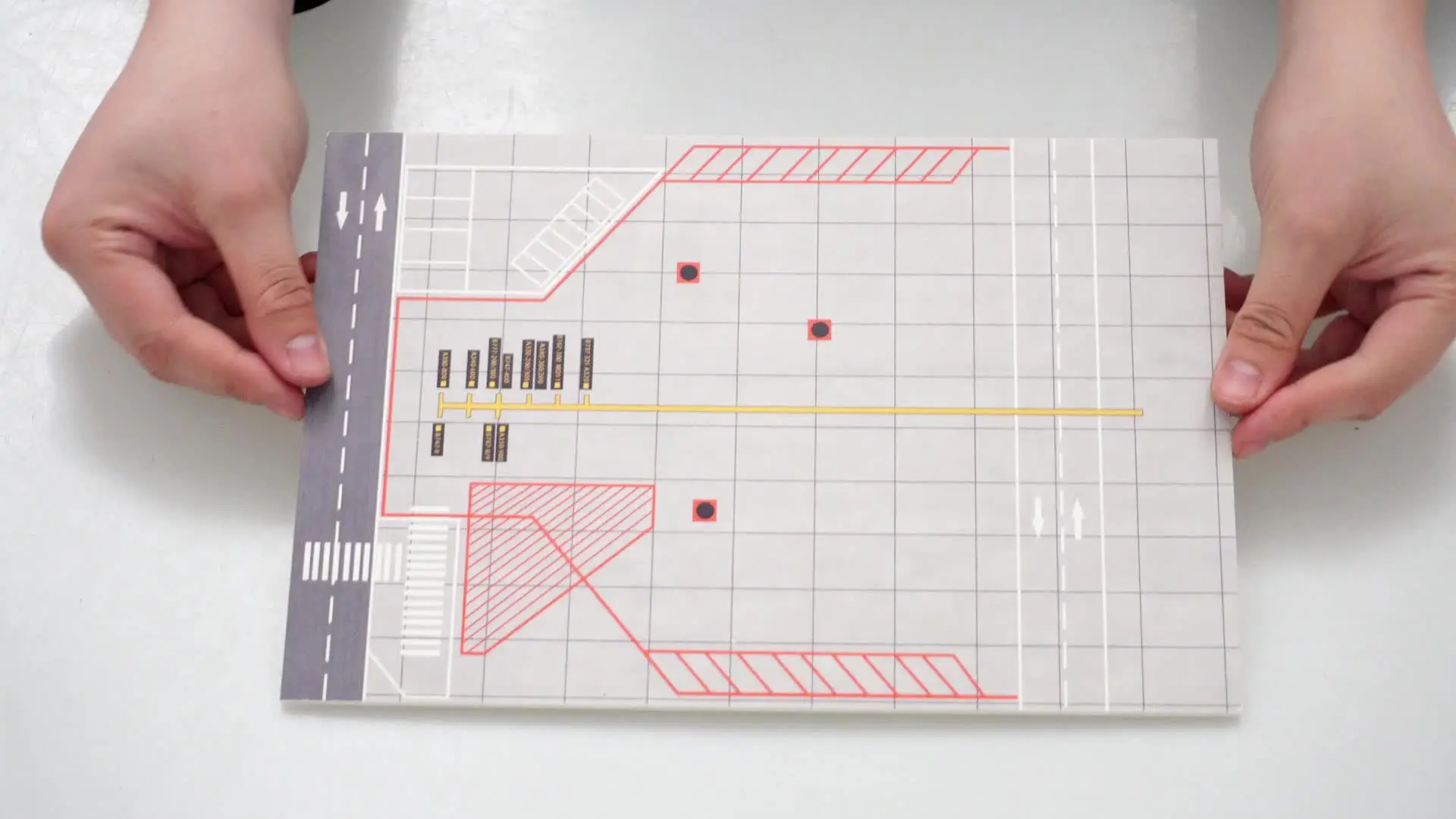 1/200 PVC Airport Runway Model Parking Pad