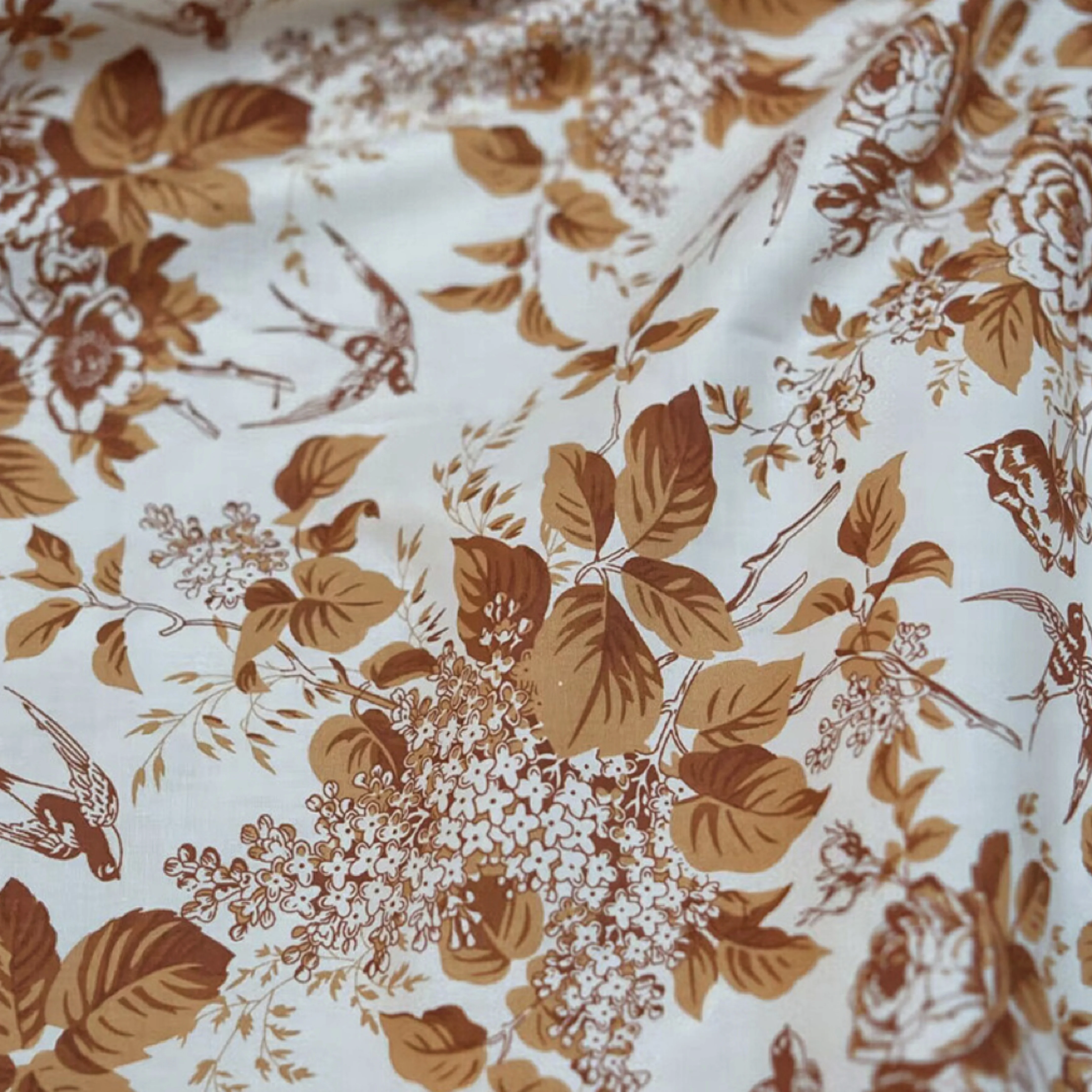50x145cm Blue and white porcelain ink painting Cotton Fabric Digital Printed For Sewing Cloth Dress Skirt Kids Designe