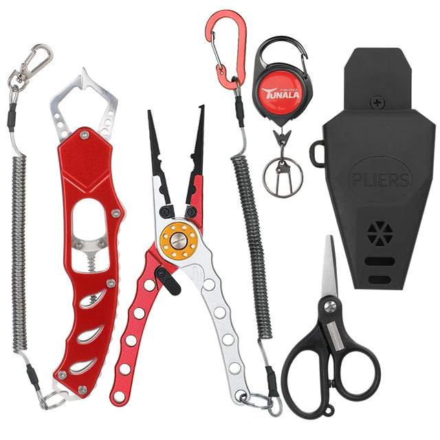 Multifunctional Fishing Pliers Combo Kit with Scissor Fish Gripper