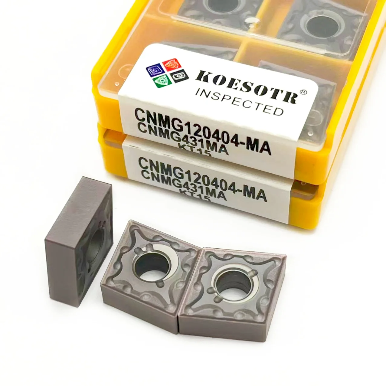 10PCS CNMG120404 CNMG120408 MA carbide Inserts External Turning Tool metal lathe tools CNC turning Cutting tool CNMG120404