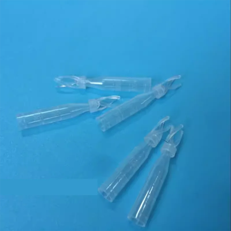 200 개/로트 플라스틱 내부 인서트, 스탠드 플라스틱 액상 튜브 크로마토그래피 병 인서트, 1.5ml v, 250ul