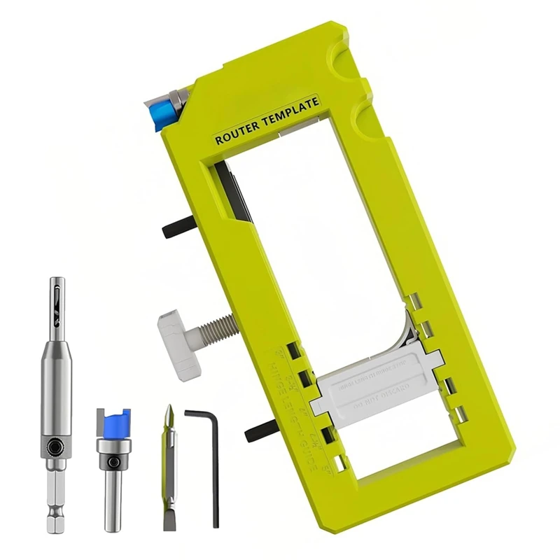 Door Hinge Router Template For3" To5" Length And1/4" Or7/8" Thickness Fordoors Only