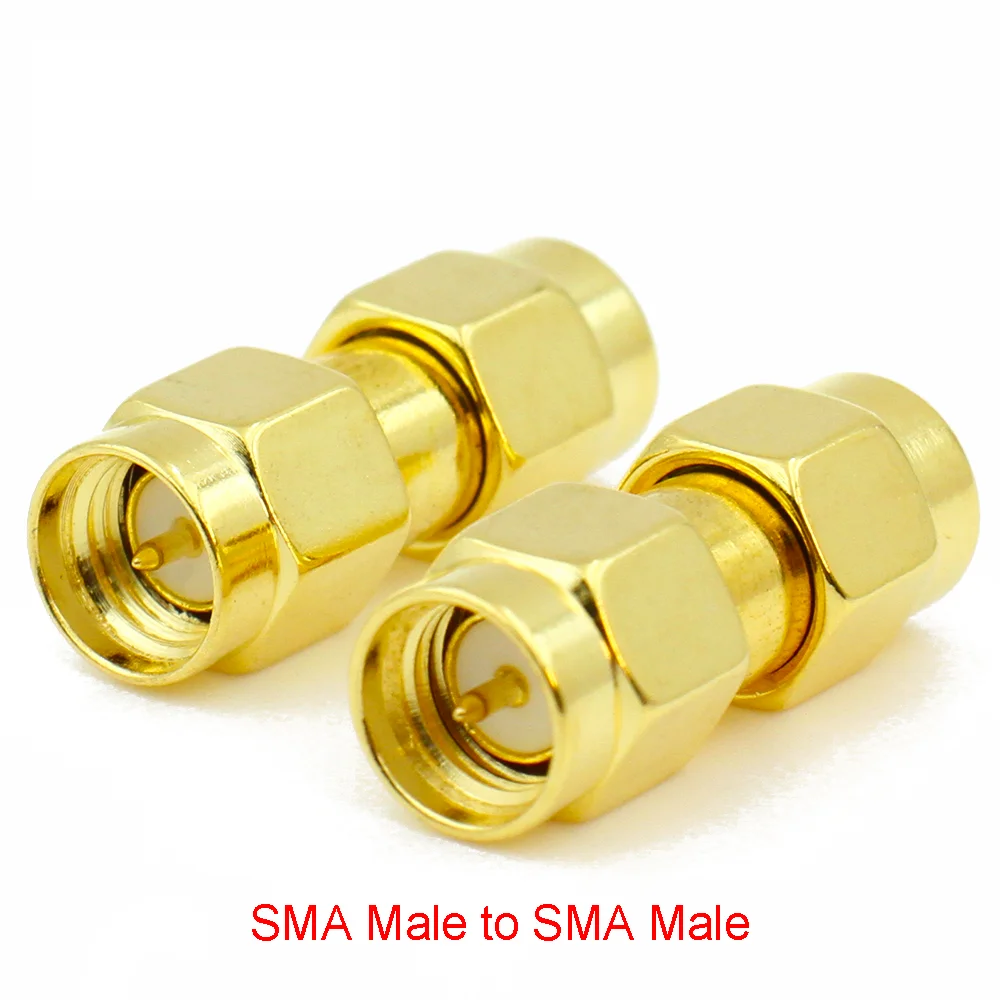 Wire Connectors SMA to SMA RP-SMA to SMA RPSMA Male Plug Female Jack Slide-on Straight RF Coax Adapter Connector