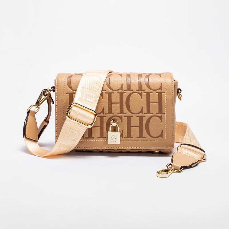 CHCH Fashion Classic Retro Women's New Shoulder Bag Letter PU Material Party Multi functional Crossbody Bag