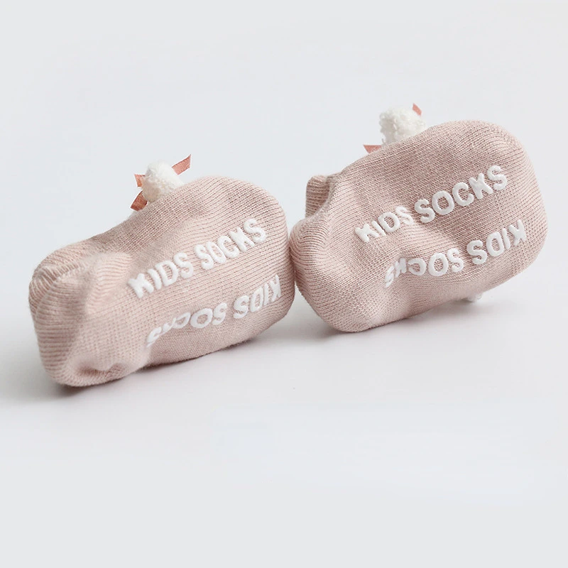 0-3Y Cute Cartoon Animal Baby 3D Doll Socks Cotton Rubber Anti-slip Floor Socks for Newborn Infant Baby Socks