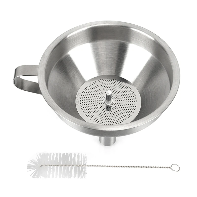 3D-Printer Resin Filter Funnel Stainless-Steel Kitchen Funnel Filter Strainer