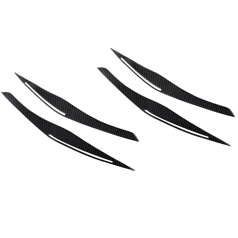 

Hot XD-4X Carbon Fiber Headlight Eyelid Eyebrow Cover Stickers Trim For BMW E90 E91 328I 335I M3 2006-2011