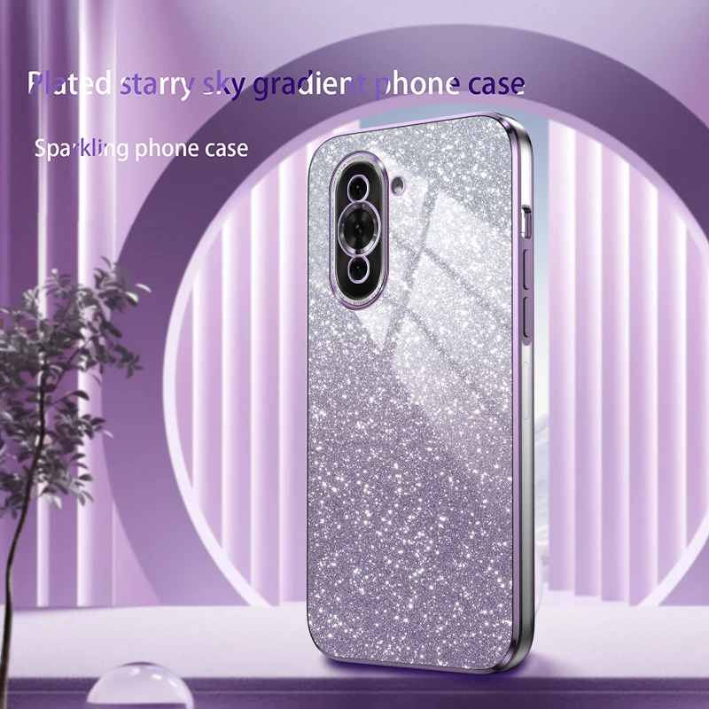 Luxury Electroplated Glitter Transparent Phone Case - Soft TPU Bumper Back Cover