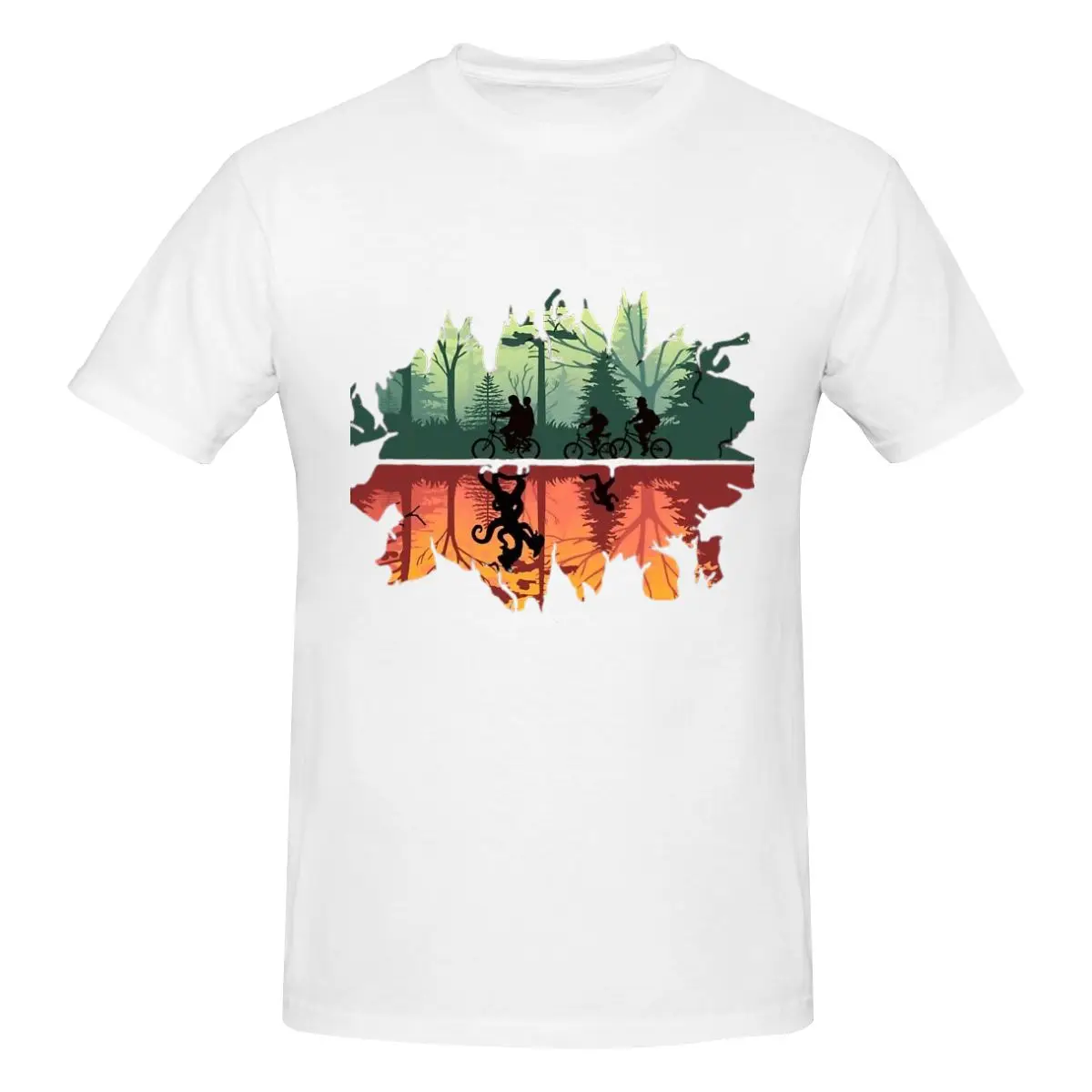 thumbnail image 1 of Stranger-Things The Upside Down Luxury T Shirts for Men Summer Print Shirt Cotton High Quality Clothing Streetwear S-6XL, 1 of 5