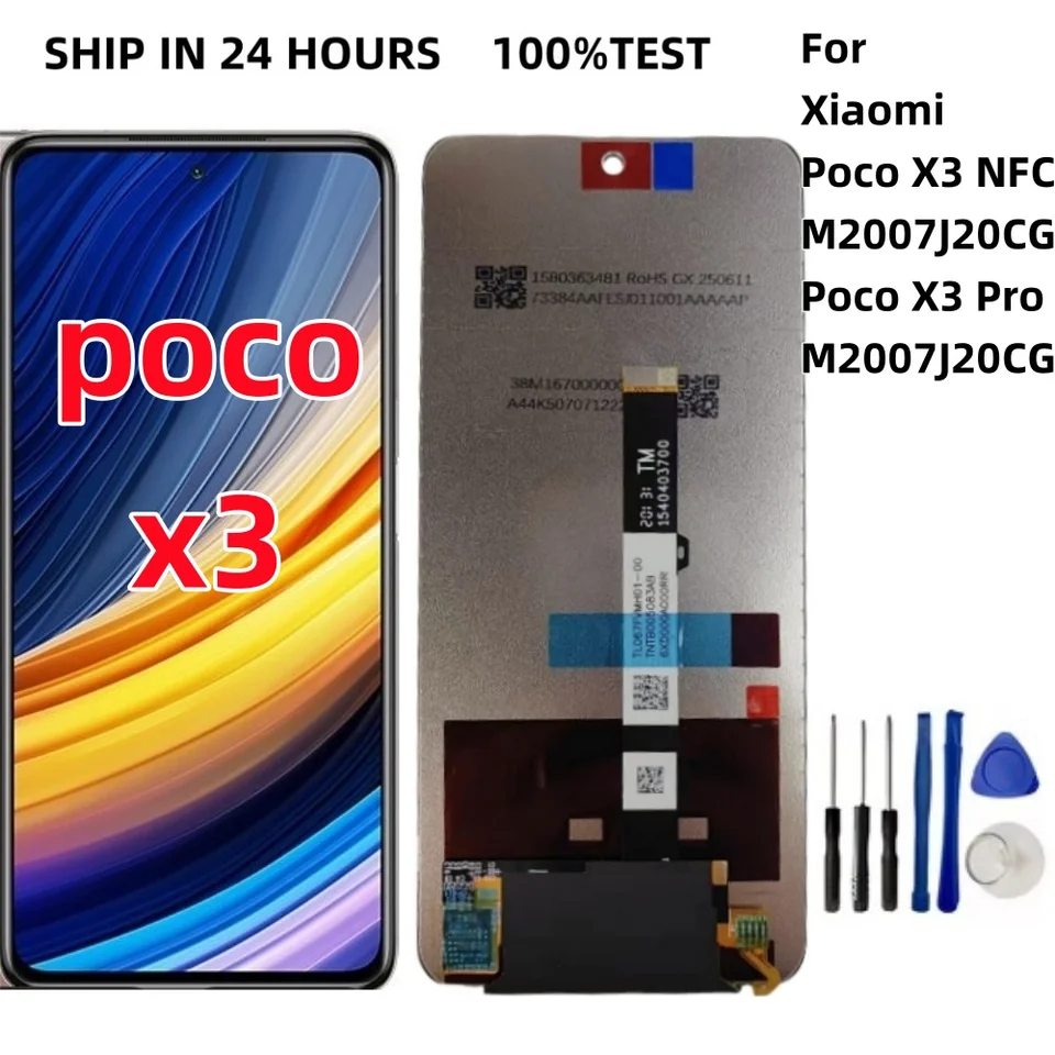 Display Samsung A 10 Display LCD Touch Per Xiaomi Poco X3 PRO Schermo Completo Assemblato Modelli M2102j20sg Si 337982
