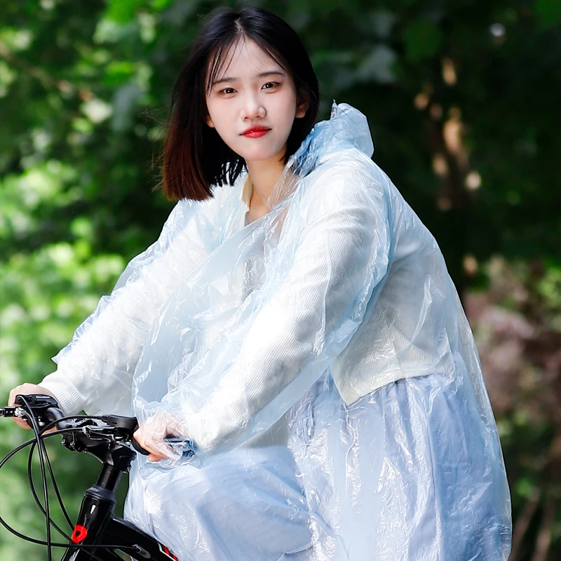 Confezione Da 2 Poncho Antipioggia Per Adulti Riutilizzabili Impermeabili Sopravvivenza Emergenza Heavy Duty Rain Coat Con Cappuccio Con Coulisse