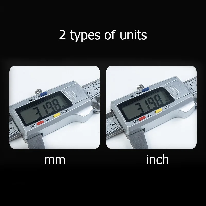 Vernier Caliper 6 Inch 150mm Digital Stainless Steel Micrometer Measuring Tool Depth Ruler Messschieber Paquimetro