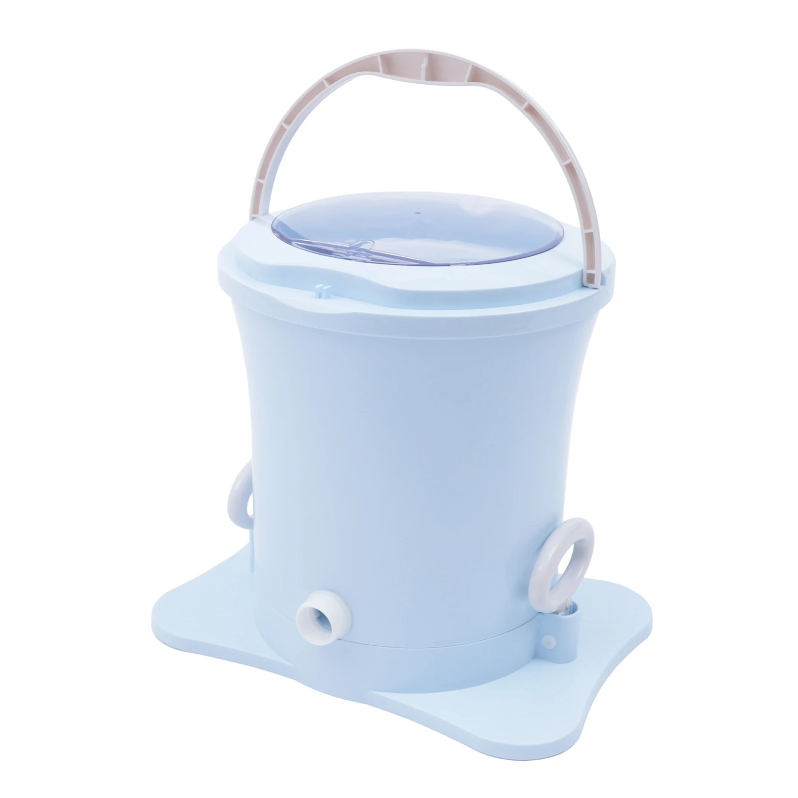 Manual Pulling Rope Dehydrator Portable Laundry Dryer Barrel Double-Drive Design