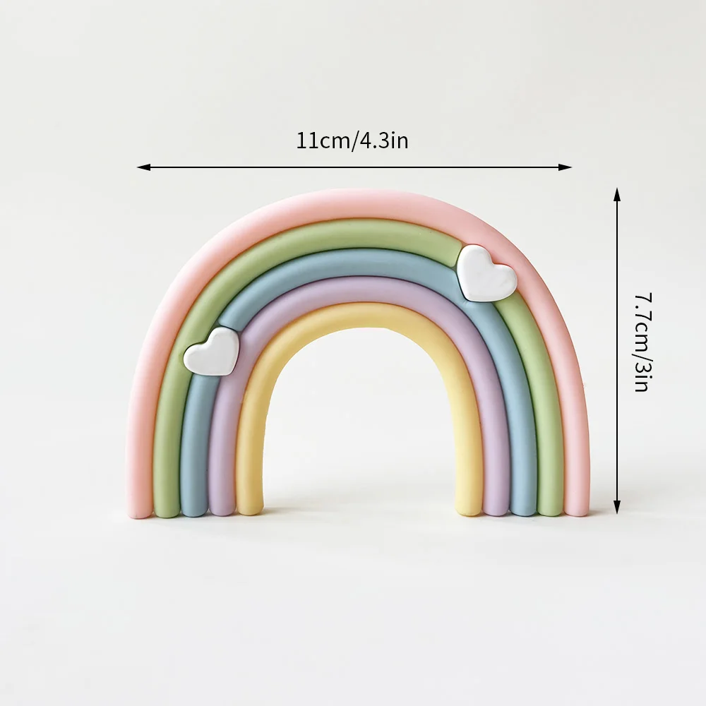 Baby Taarttopper Set - Beer, Regenboog, Wolk & Ster Decoraties