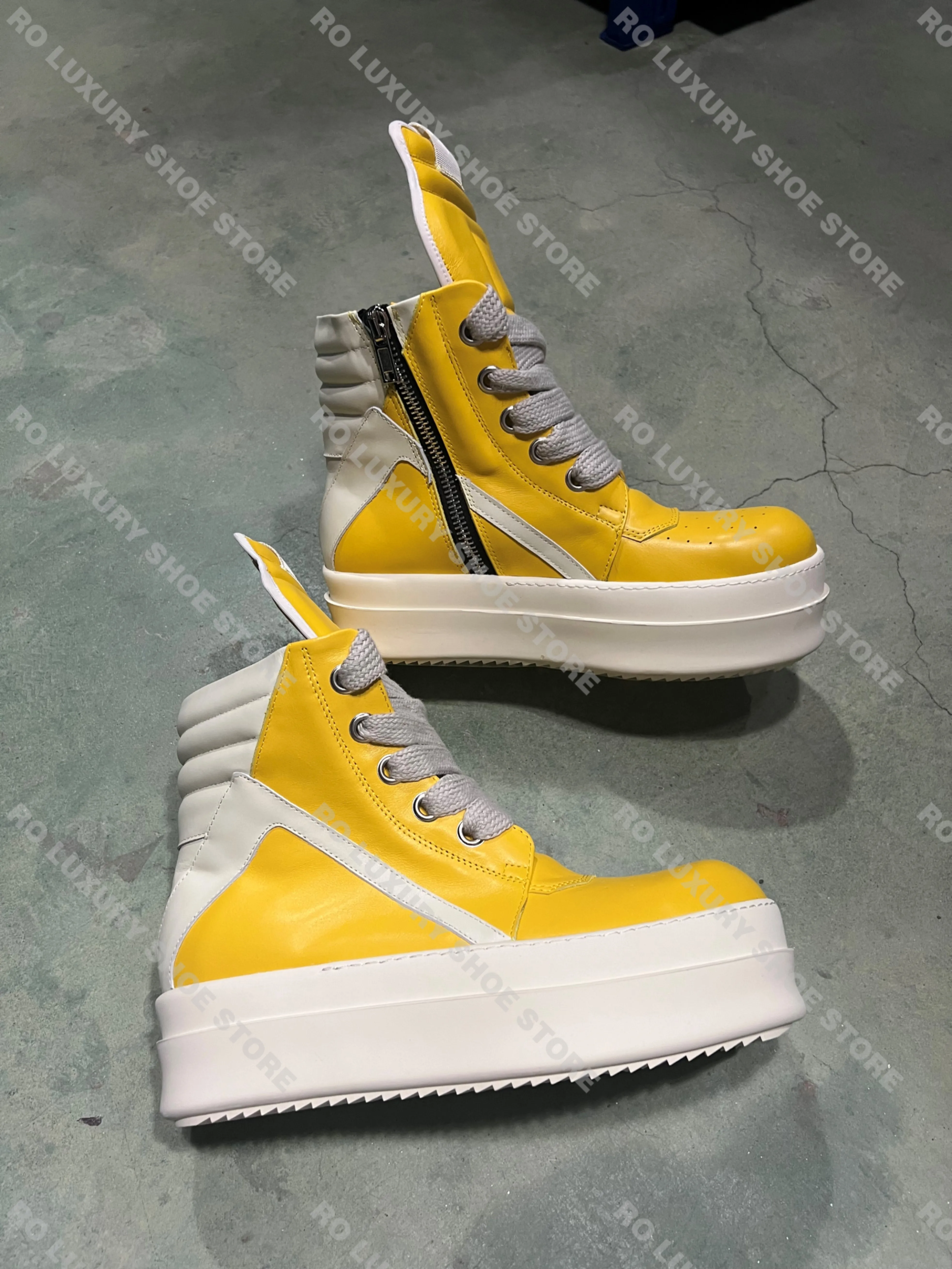 Round Designer Women Ankle Boot Platform 6cm High Original Casual