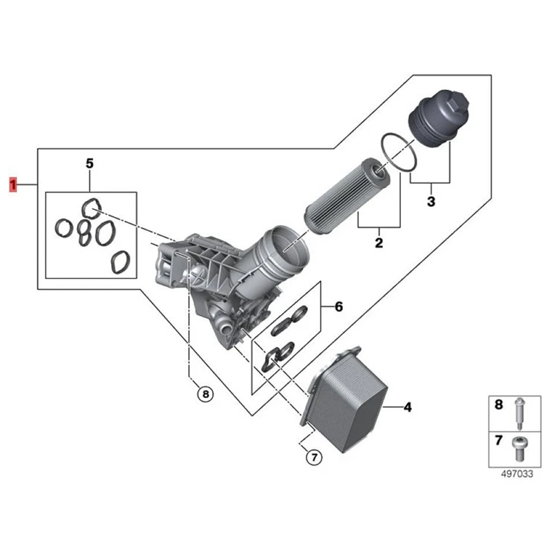

11428583895 11 42 8 583 895 автомобильный масляный фильтр Корпус для BMW F20 F30 G30 G11 X3 X4 X5 B58 аксессуары