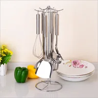 6-Hook Multi-functional Metal Plating Kitchen Spatula Spoon Turner Ladle Holder Stand Organizer Rack Shelf 1