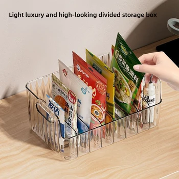 ขนาดใหญ่ความจุชั้นวางเครื่องเทศโปร่งใสแบ่งเครื่องสําอางค์กล่องเก็บอาหารเคาน์เตอร์เครื่องเทศห้องครัว Pantry Cabinet Organizer 1