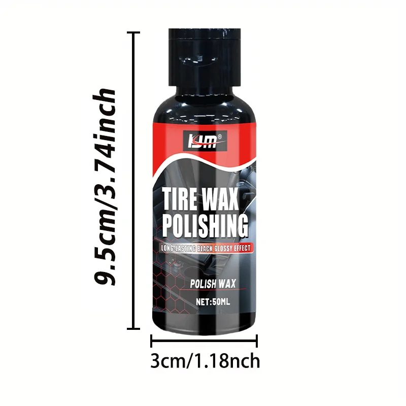Durable Gloss Enhancer Kit for Car Plastics - Suitable for Leather, Plastic, and Rubber Surfaces. Enhances Texture and Protects 6