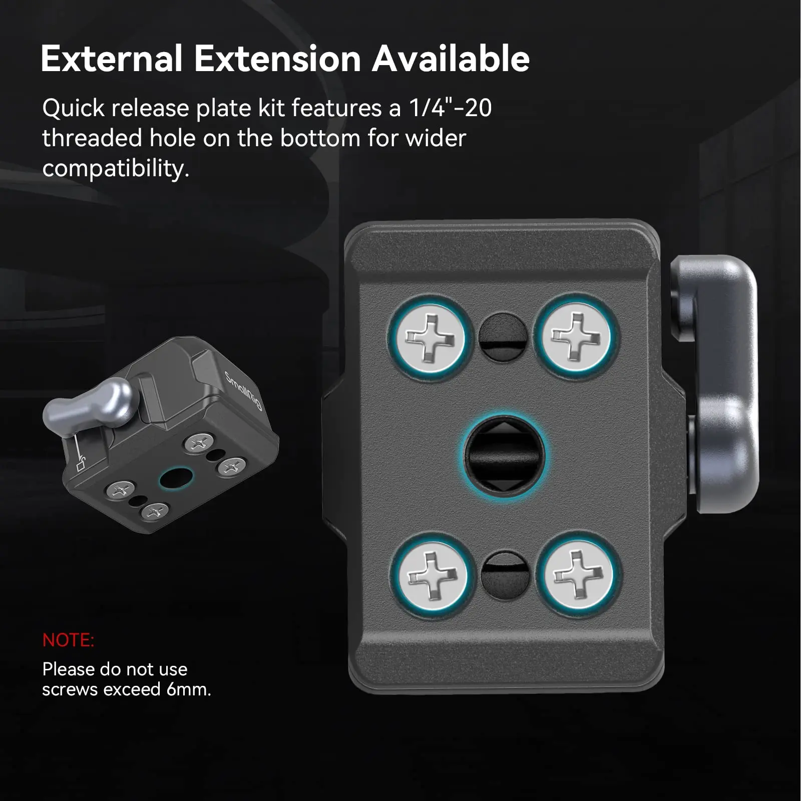 SMALLRIG Mini Morsetto E Piastra A Sgancio Rapido HawkLock - Foto 11