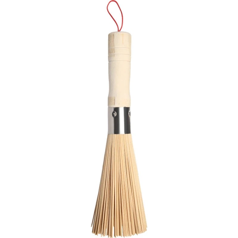Natural Bamboo Brush Pot Brush Bamboo Pot Brush Kitchen Brush Pot Brush Artifact Bowl Brush Household Cleaning Kitchen Tools