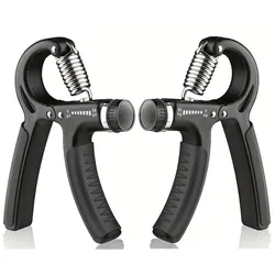 Enhanced Grip Strengthener for Muscle Building & Recovery | Adjustable Resistance 11 - 132 lbs (2pcs)