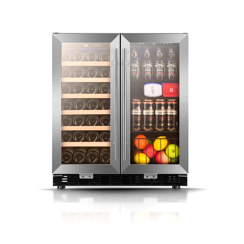 

Small Ice Bar Double Door Embedded Refrigeration Beverage Cabinet Fresh Cabinet Refrigerated Cabinet