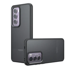Shockproof Frosted Matte Case with Anti-fingerprint Transparent Cover for OPPO Reno 12 Pro (Translucent Back)
