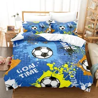 Kids Bedding Sets 2025 3D Printed Basketball Football Duvet Cover Set Soft Comfortable No Core Home Textile Decor For Boys Gift