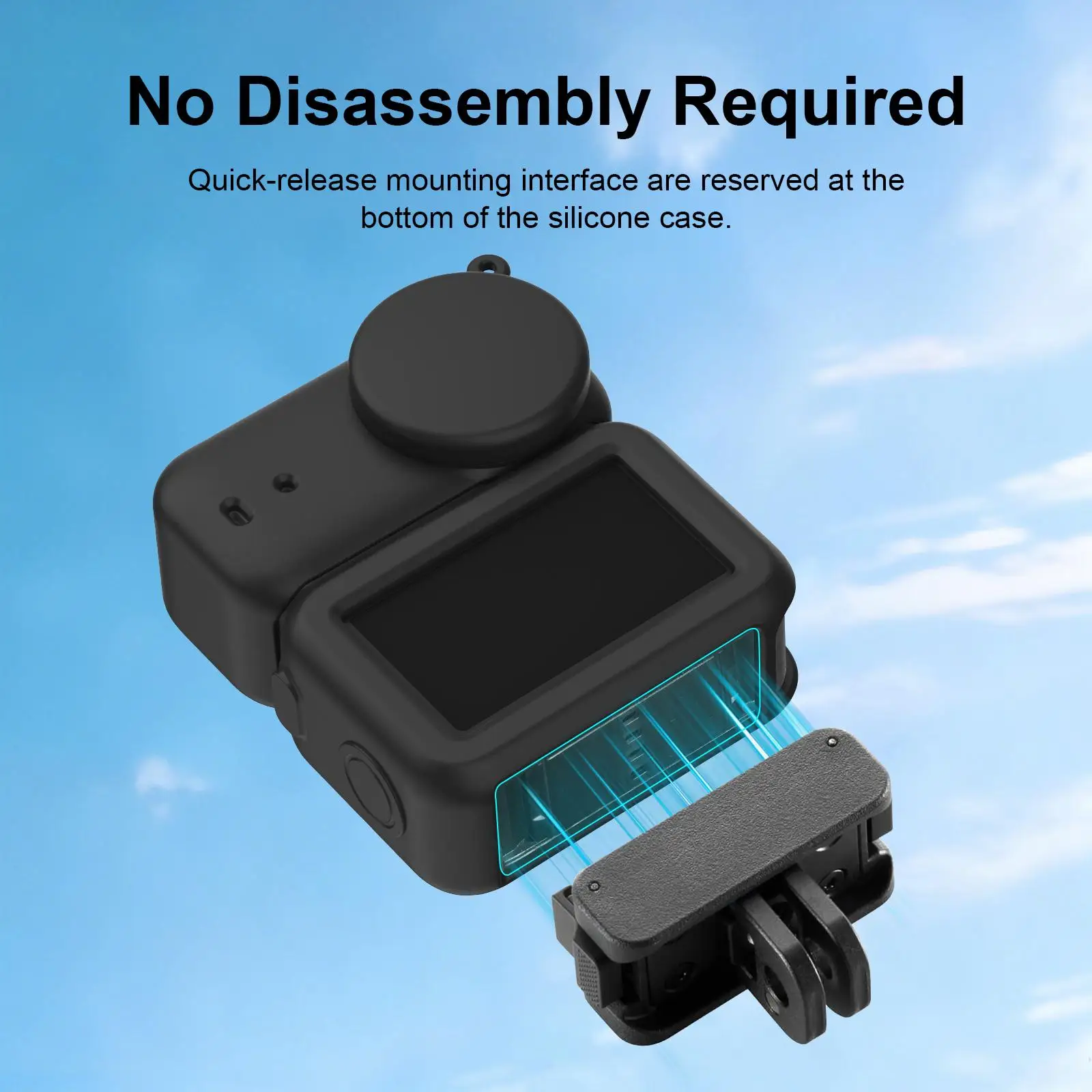 For DJI Osmo Nano PULUZ Transmission Module & Lens & Body 3 in 1 Silicone Protective Cover